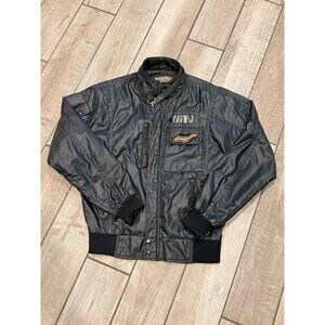 Authentic Vintage 1980s Style Auto Carrera Design Racing Jacket Adult Large
